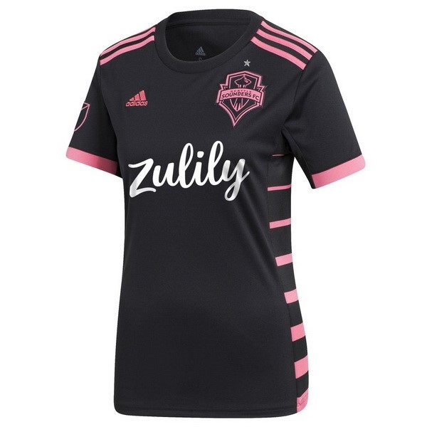 Camiseta Seattle Sounders 2ª Mujer 2019-2020 Negro